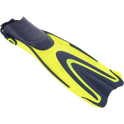 Adjustable scuba fins with elastic strap SCD 500 OH blue / neon