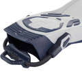 SCD ADJUSTABLE FINS Scuba Diving - SCD 500 OH Fins - Grey Blue SUBEA - Scuba Diving Equipment