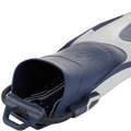 SCD ADJUSTABLE FINS Scuba Diving - SCD 500 OH Fins - Grey Blue SUBEA - Scuba Diving Equipment