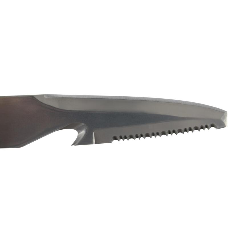 Cuchillo Buceo Pesca Submarina Subea Plano Hoja No Puntiaguda Acero Inox