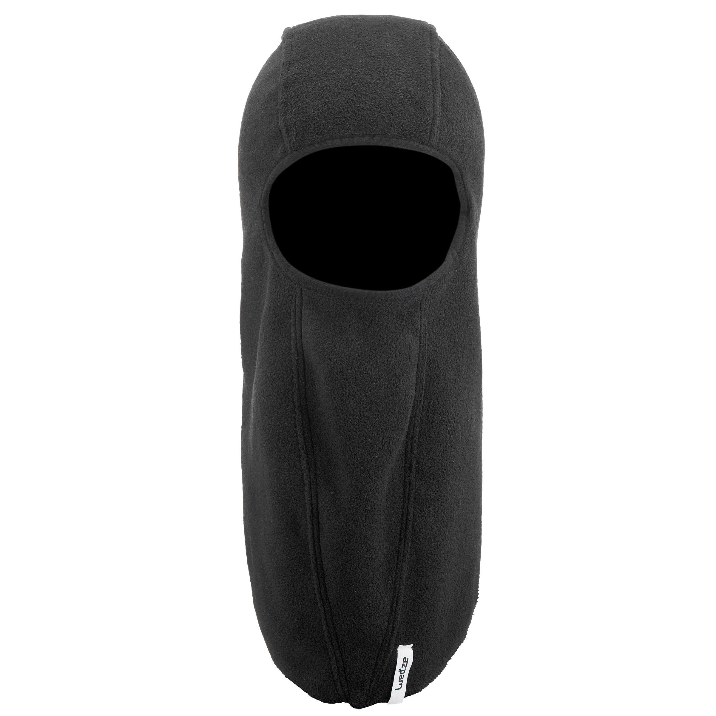 Kids’ Ski Fleece Balaclava - Black - WEDZE