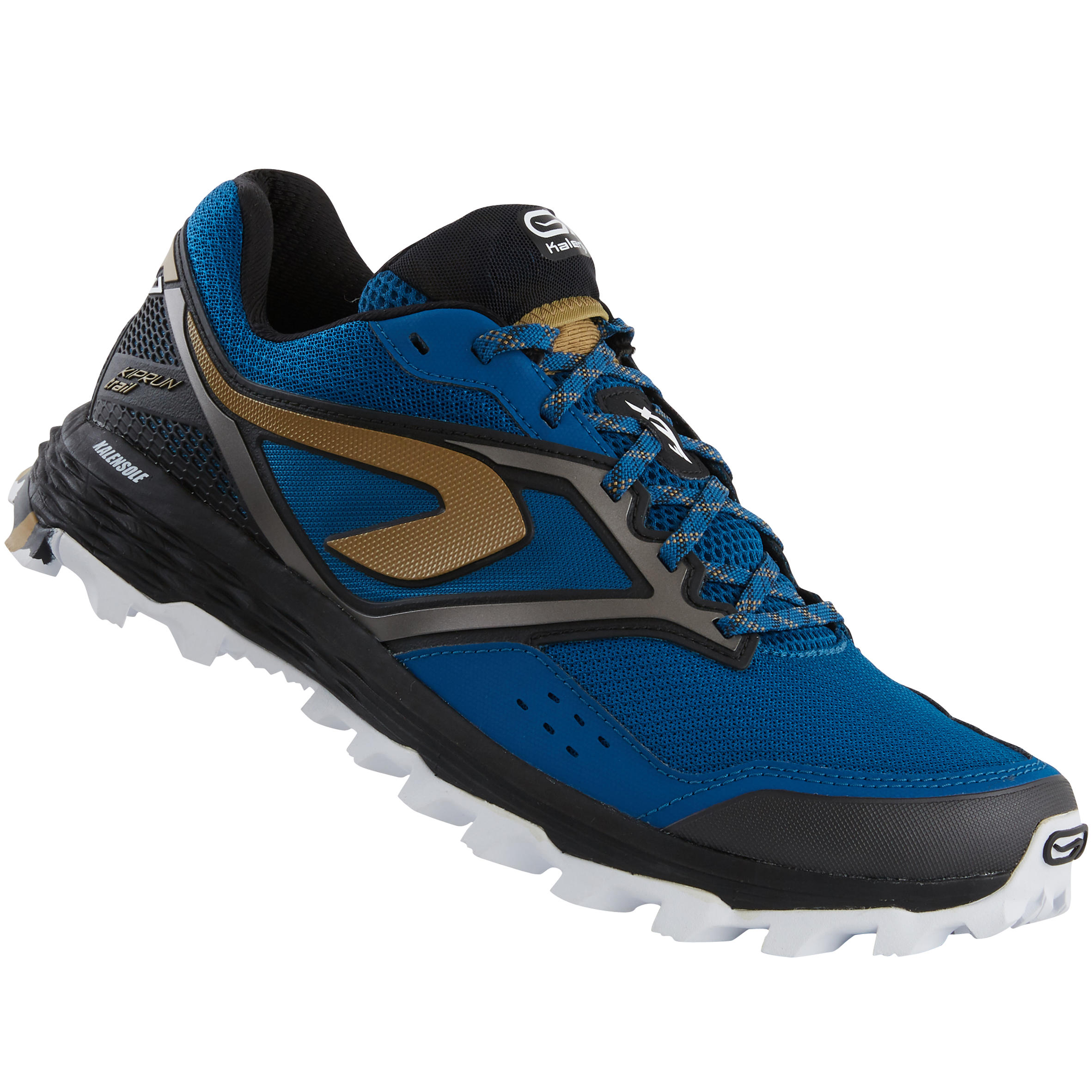 XT7 trail running shoes for men blue and bronze Decathlon