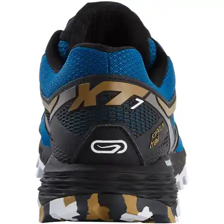 XT7 sepatu lari gunung pria hitam dan bronze