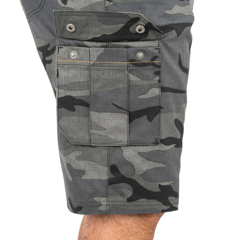 BERMUDE CARGO 500 Camuflaj WOODLAND Negru