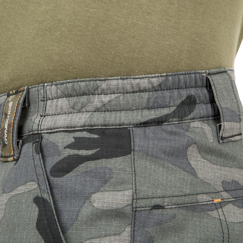 BERMUDE CARGO 500 Camuflaj WOODLAND Negru