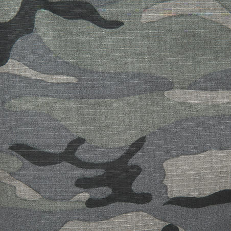 500 woodland camouflage Bermuda hunting shorts, black