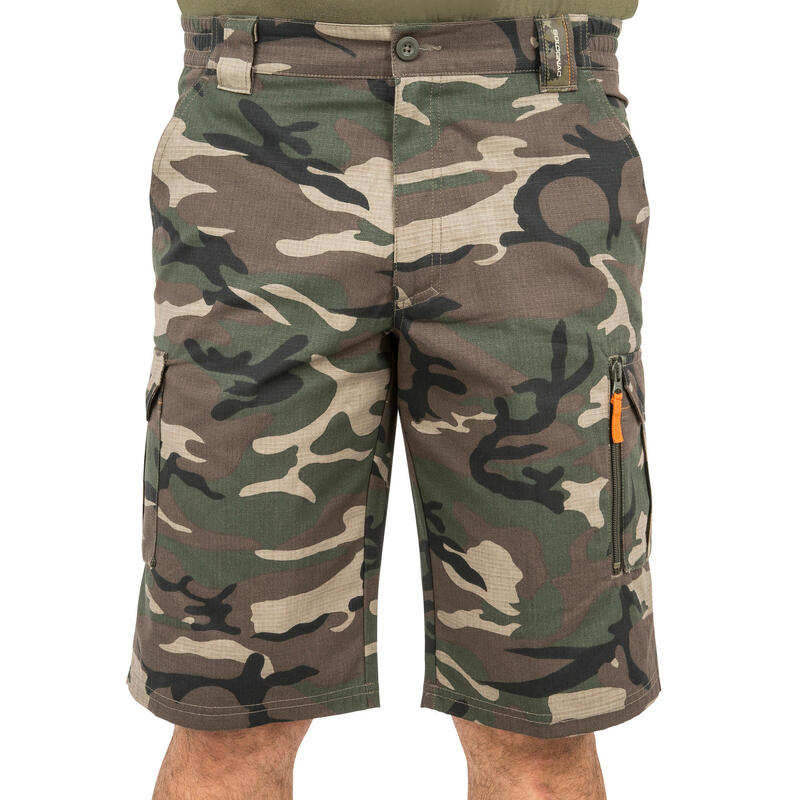 Jagdshorts 500 Camouflage grün