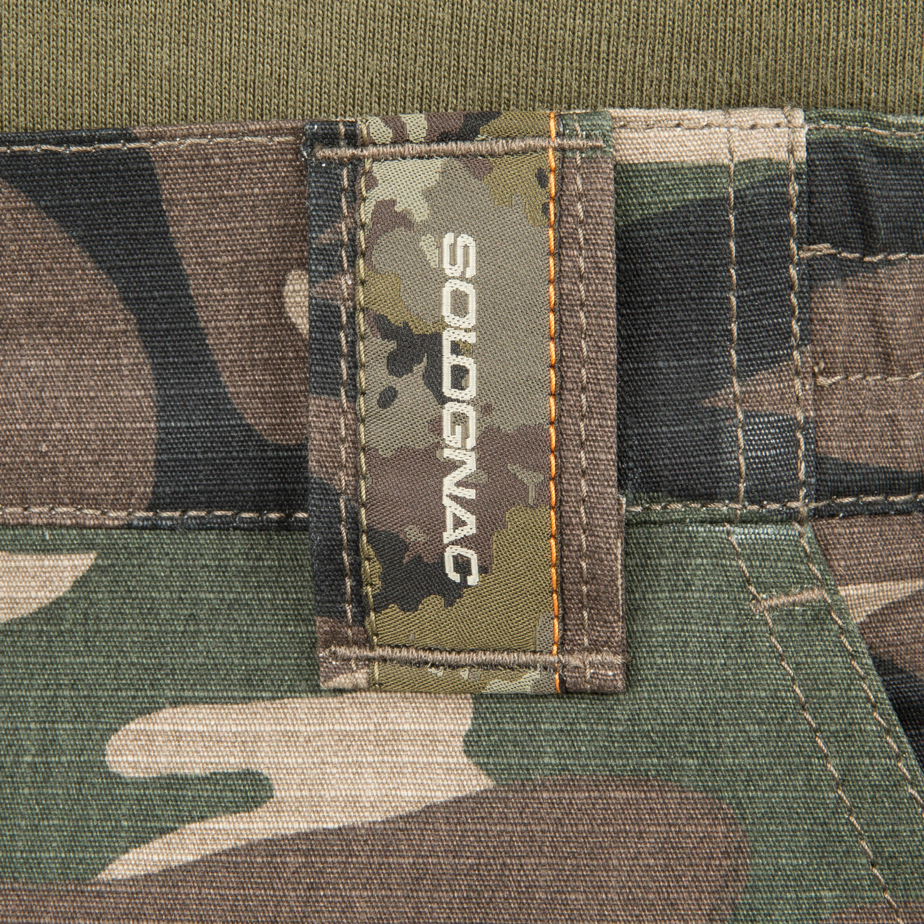 Jagdshorts/Bermuda Shorts 500 Cargo Camouflage grün 23/31