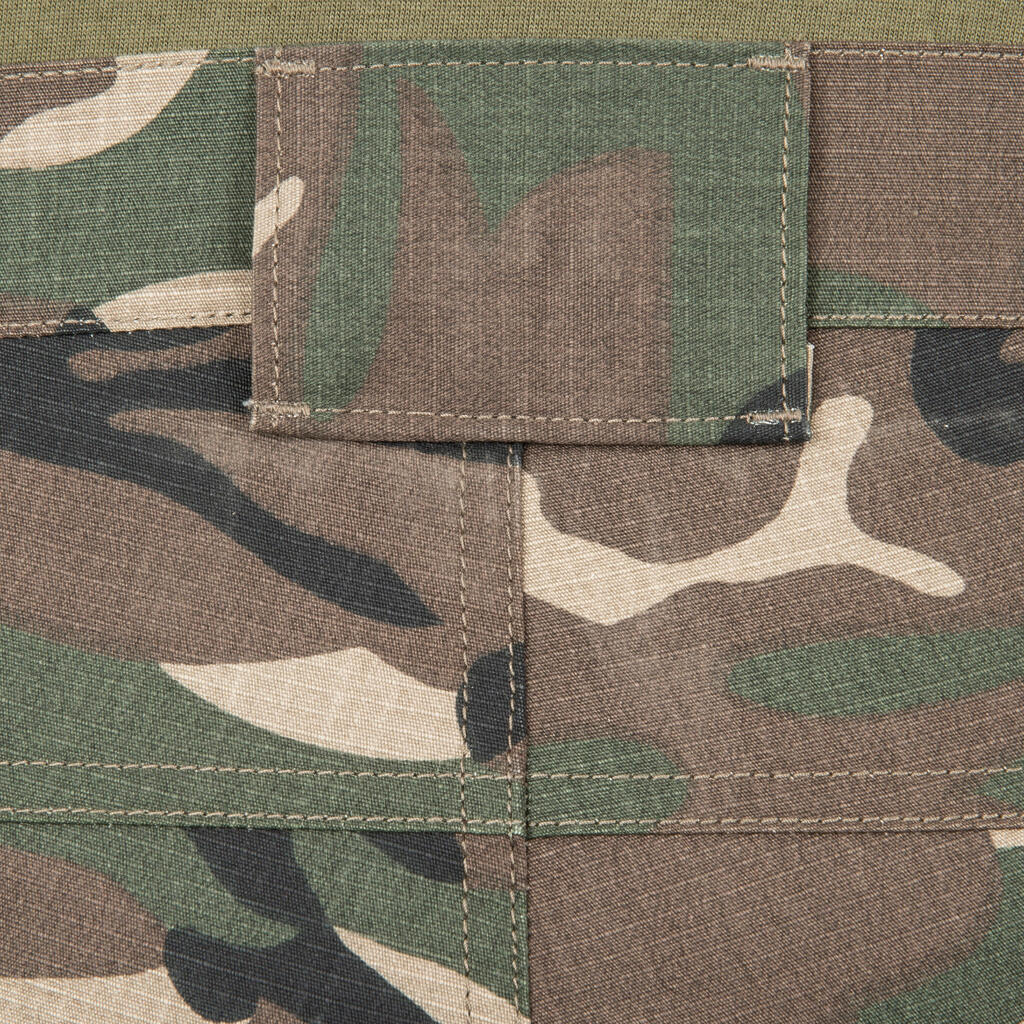 Jagdshorts/Bermuda Shorts 500 Cargo Camouflage Halftone braun