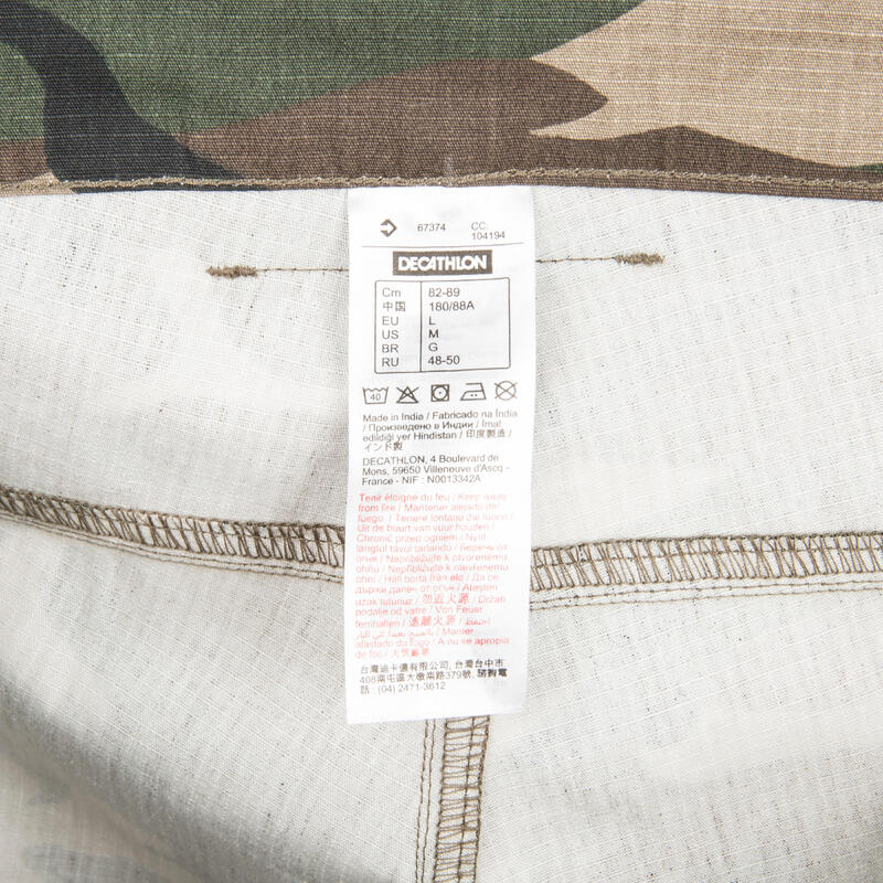 Jagdshorts/Bermuda Shorts 500 Cargo Camouflage grün