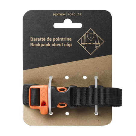 Chest strap for a trekking and hiking backpack