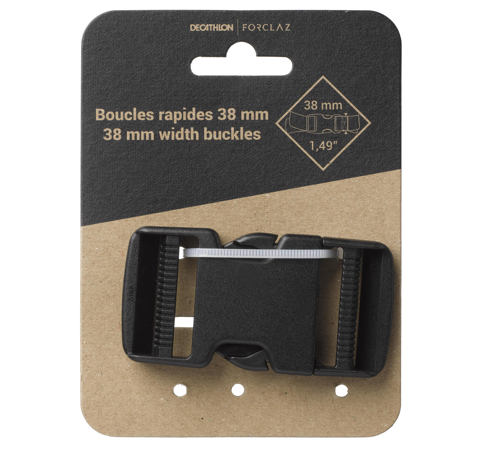 boucle ceinture 38mm sac à dos