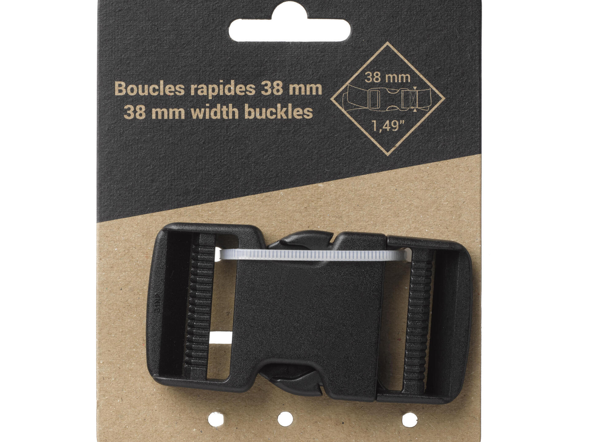 38 mm belt buckle backpack