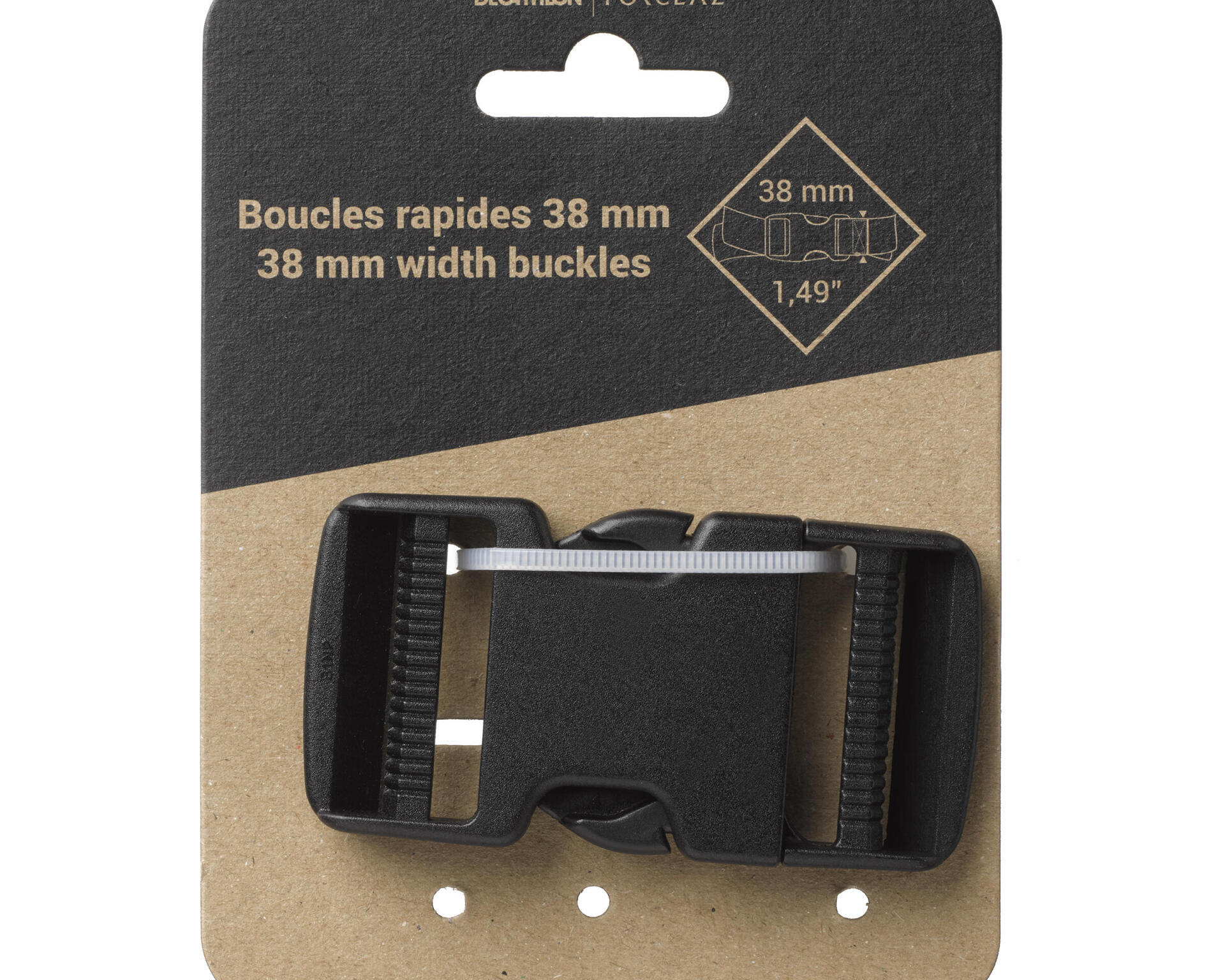 38 mm belt buckle backpack