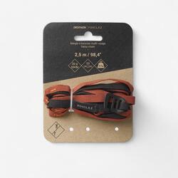 Daisy chain de trekking ultra légère et polyvalente noire orange