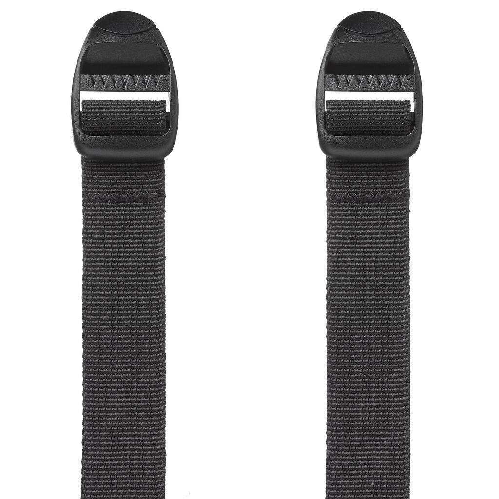 Set of 2 Tightening Straps for Backpacks - 25mm x 1m