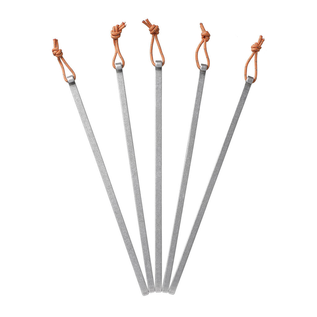 Ultralight Non-Anodised Aluminium Tent Pegs MT900 - 10 g (x5)