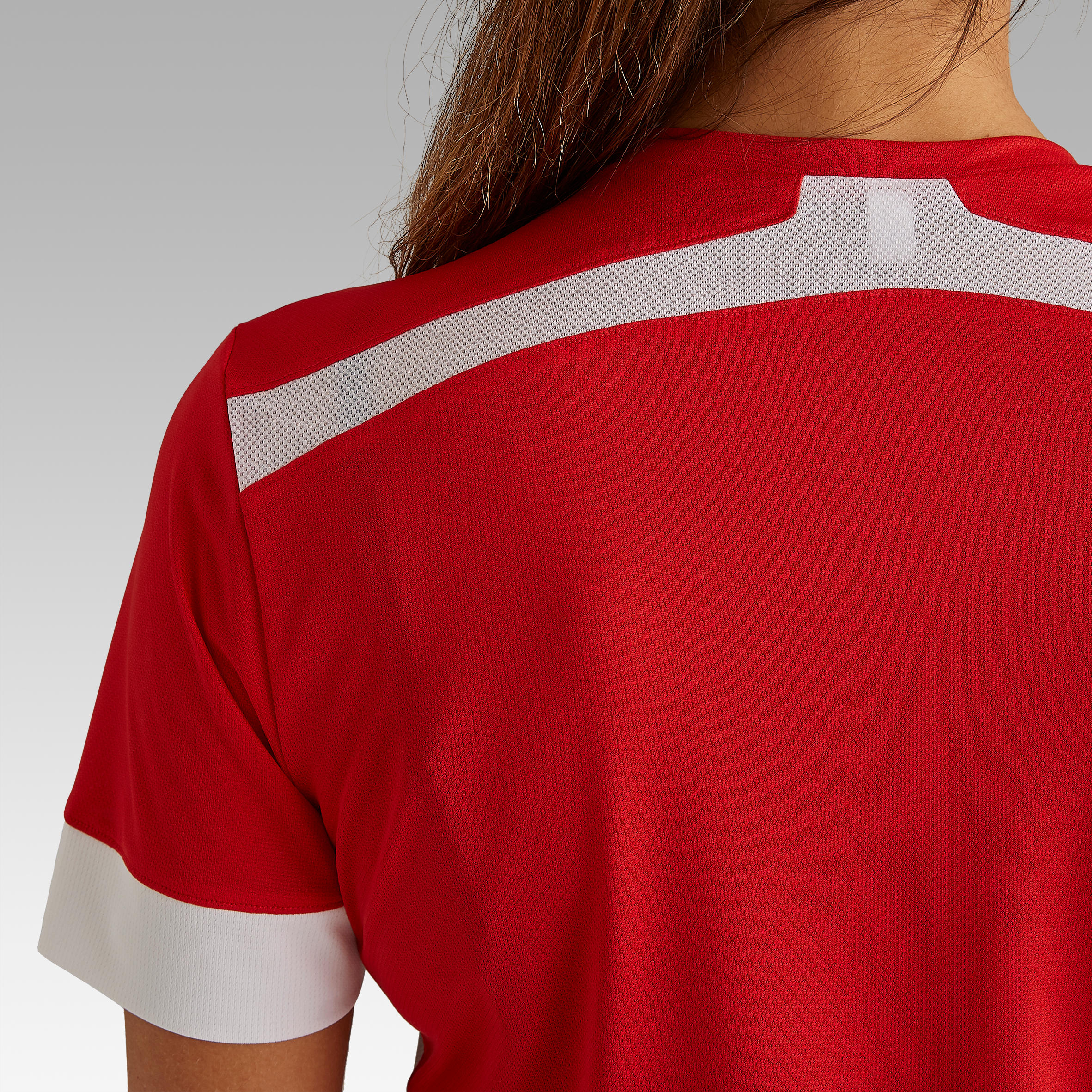 F500 Women's Football Jersey - Red/White 7/10