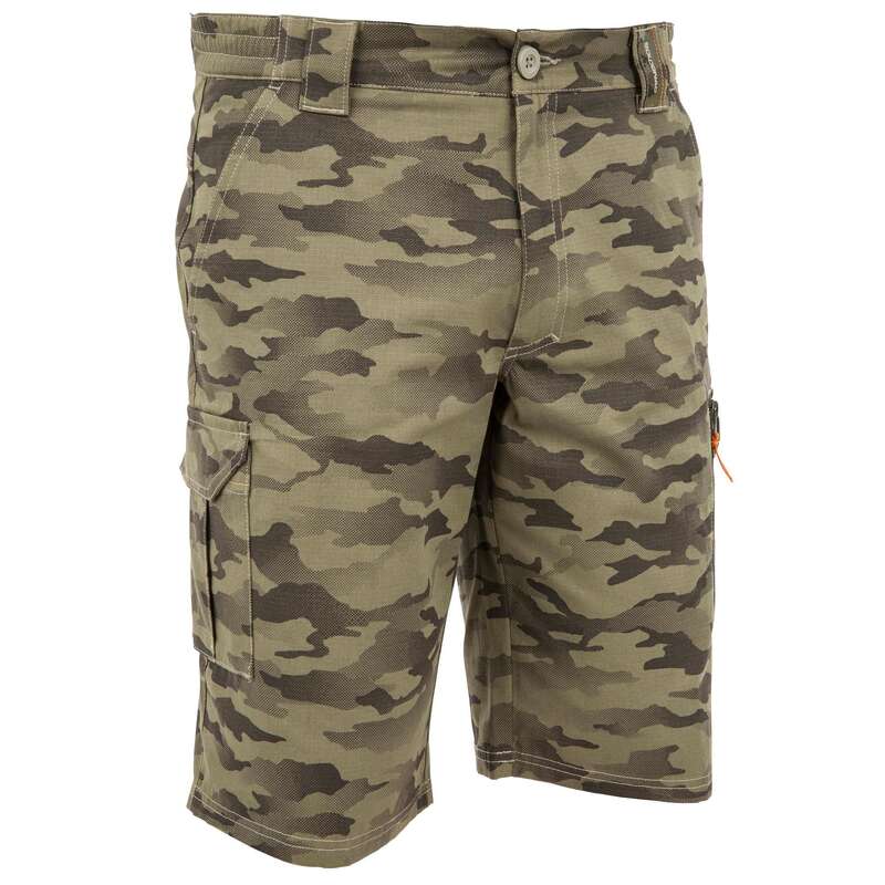 LIGHTWEIGHT CLOTHING Shooting and Hunting - hunting Bermuda Shorts 500 - Camouflage SOLOGNAC - Hunting and Shooting Clothing