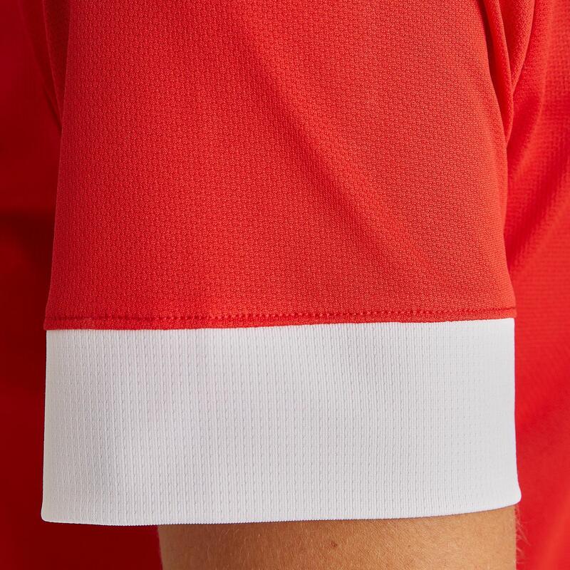 Camiseta de Fútbol F500 Mujer Rojo Blanco