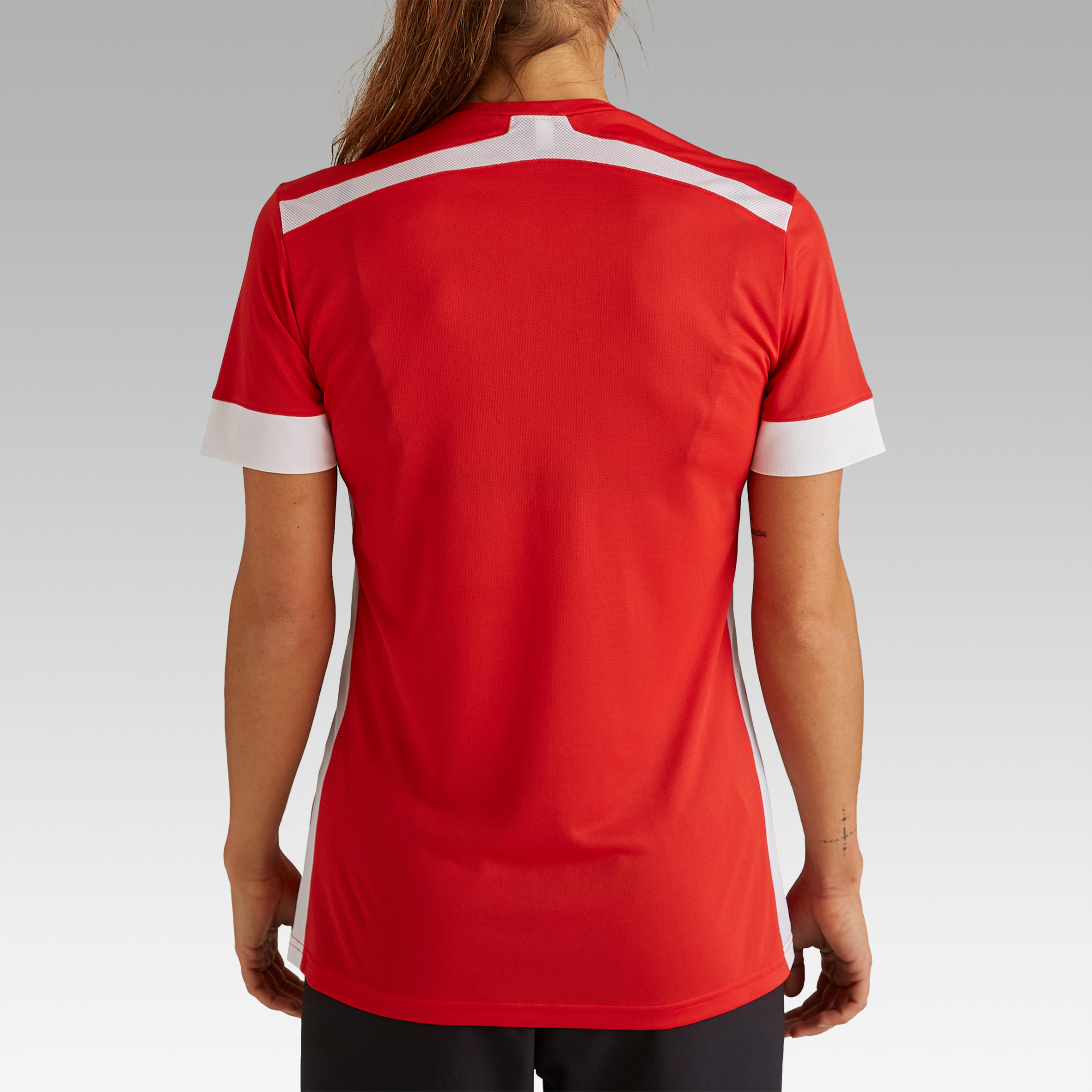 F500 Women's Football Jersey - Red/White 4/10