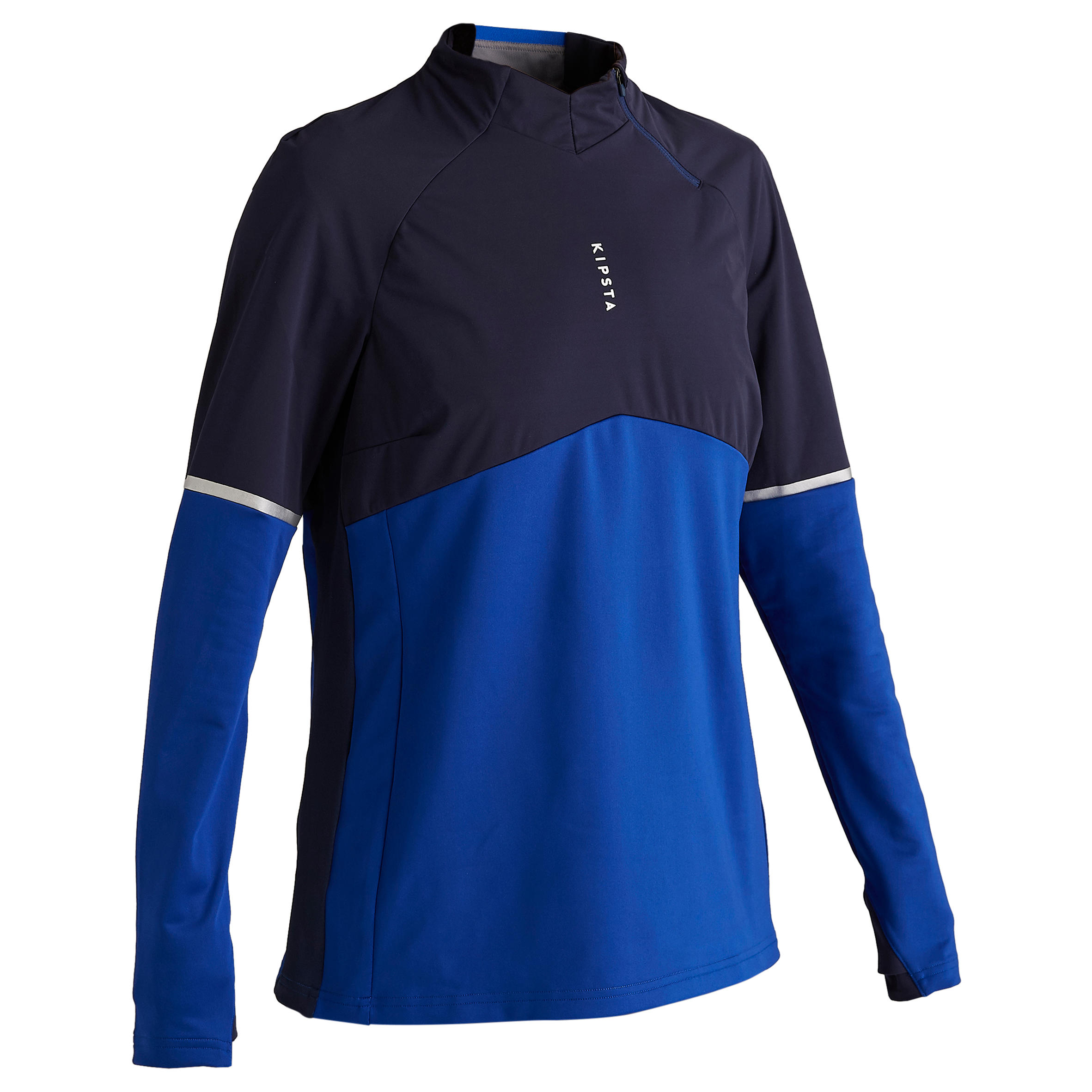 T500 Women's Football Training Sweatshirt - Blue 1/14