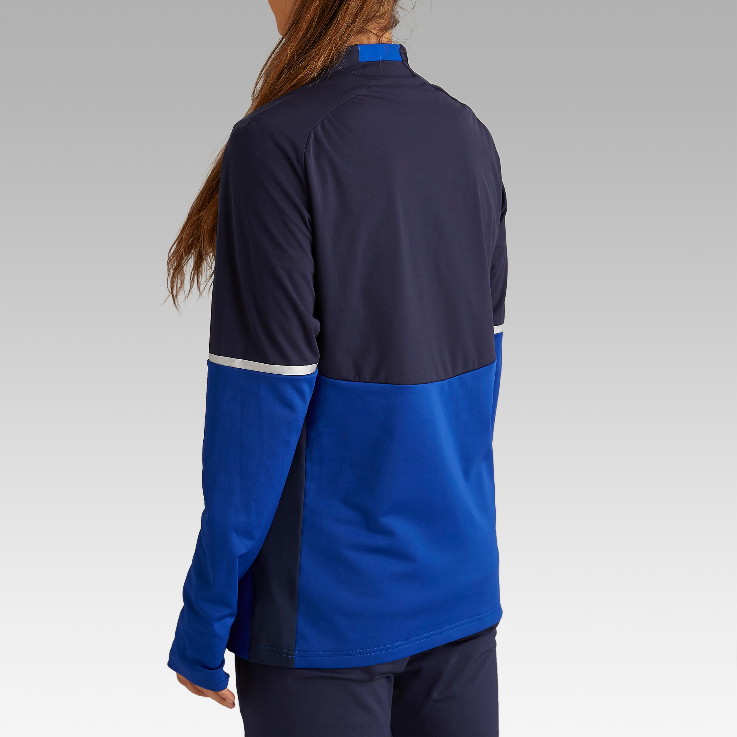 T500 Women's Football Training Sweatshirt - Blue 5/14