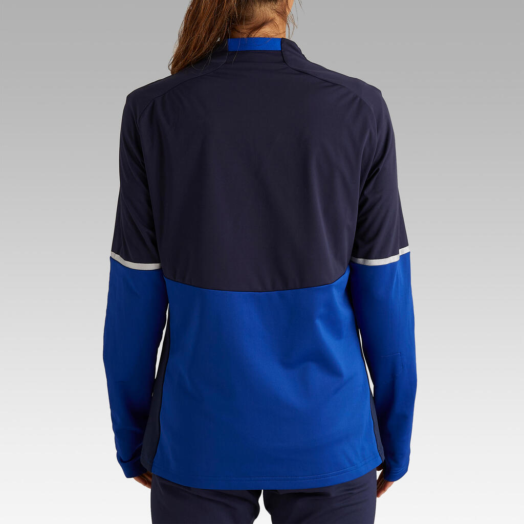 T500 Women's Football Training Sweatshirt - Blue
