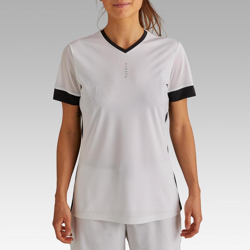 Fussballtrikot F500 Damen weiss