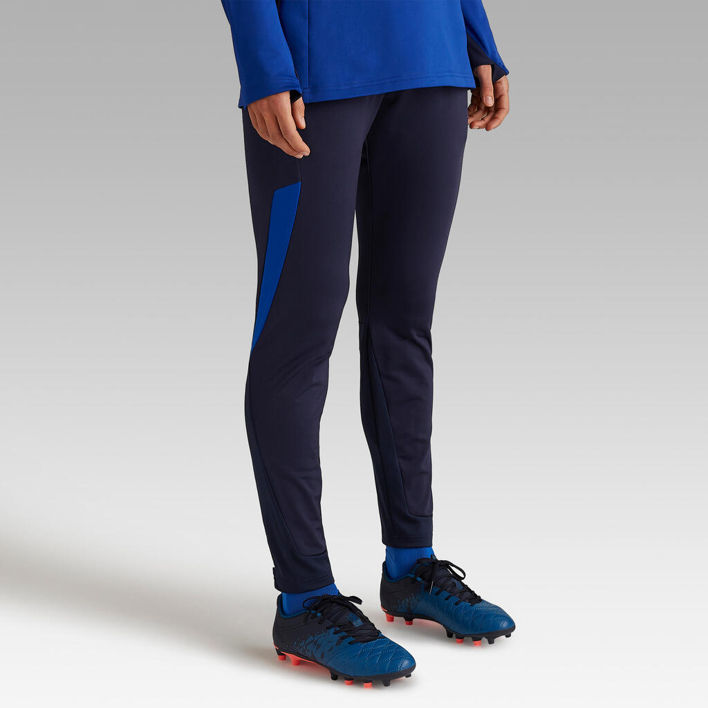 T500 Women's Football Training Bottoms - Blue