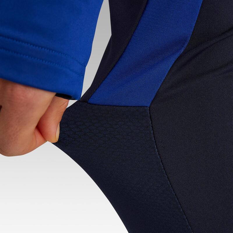 Pantalon d'entraînement de football femme T500 bleu