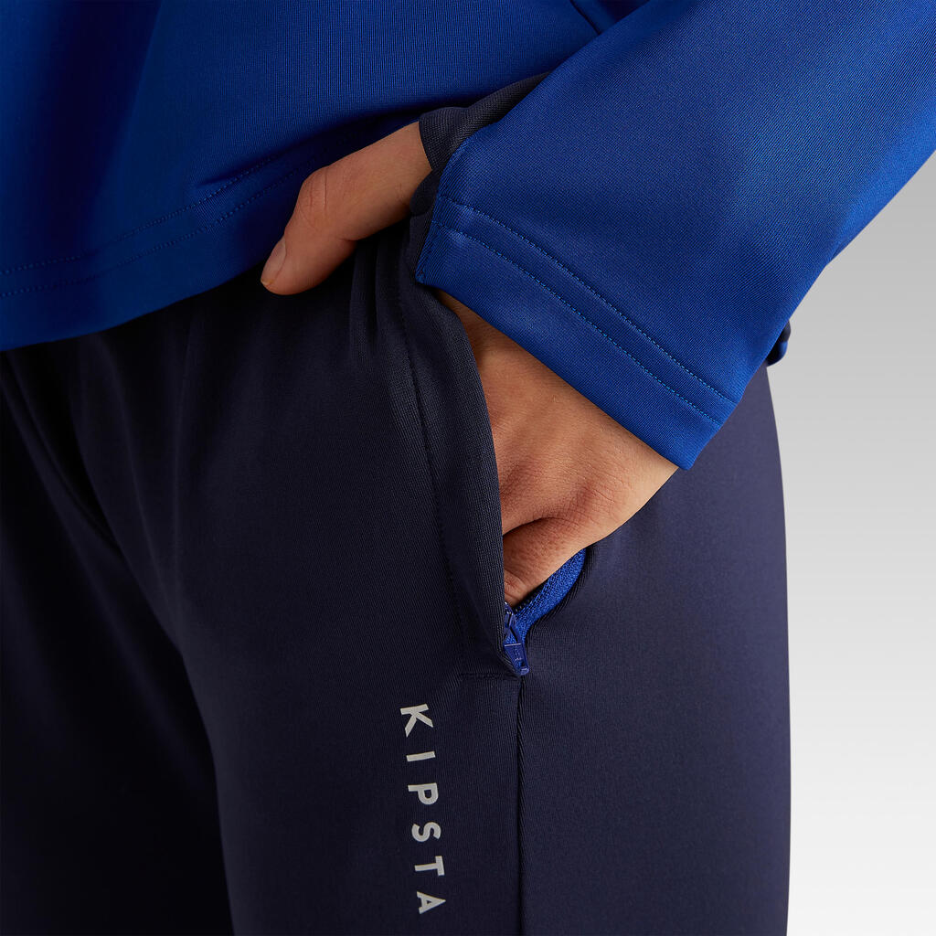 T500 Women's Football Training Bottoms - Blue