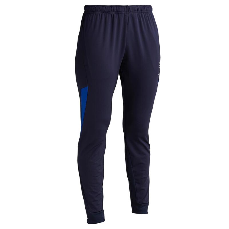 Pantalón de entrenamiento de fútbol T500 mujer azul