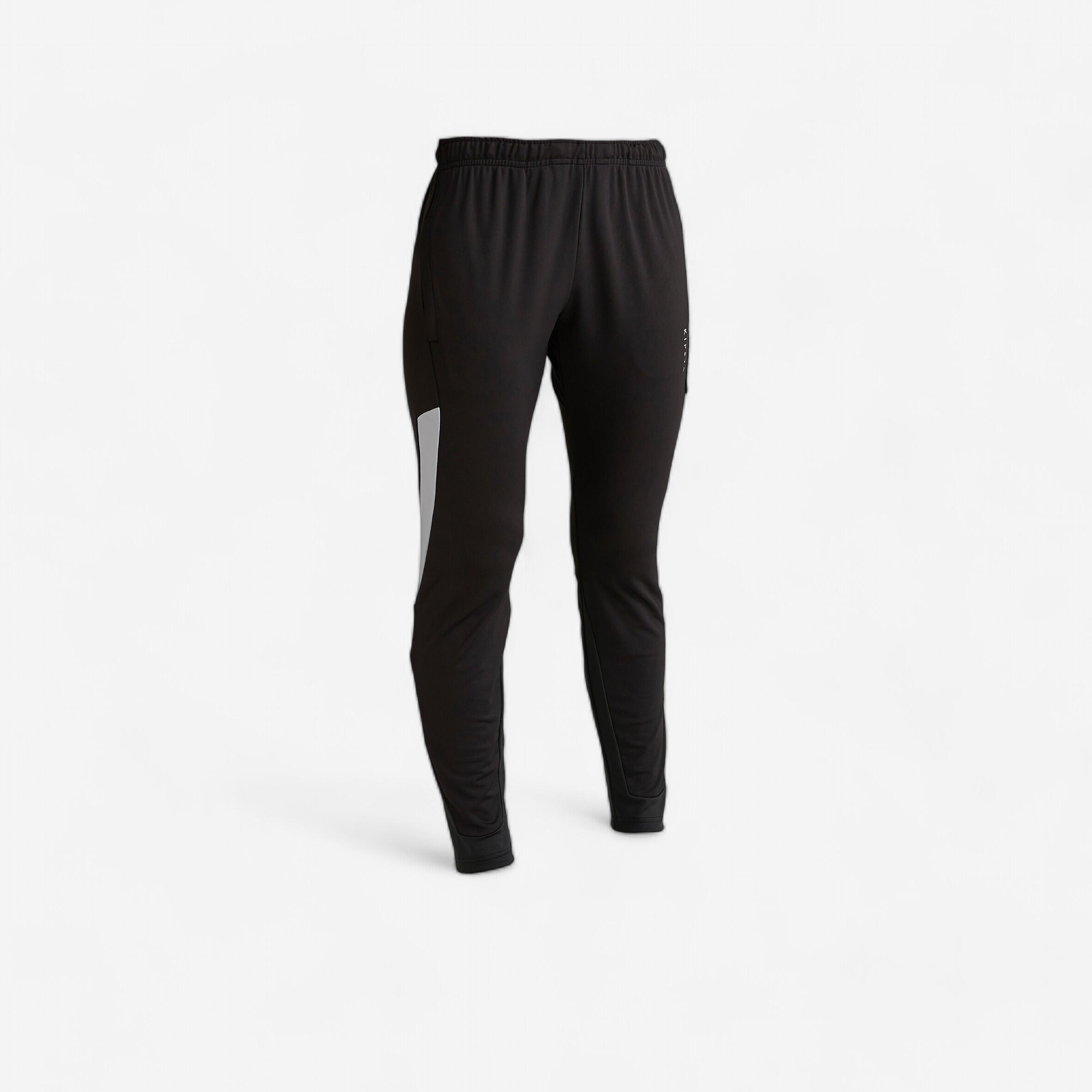 Pantaloni da calcio da allenamento T500 neri da donna