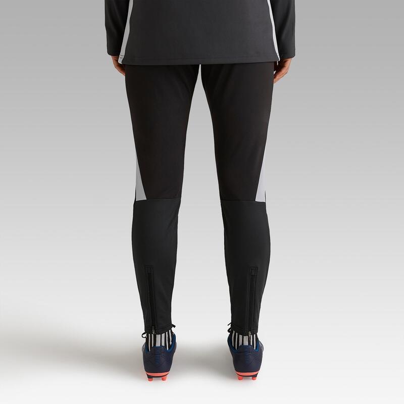 Pantalon d'entraînement de football femme T500 noir