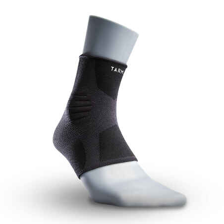 Men's/Women's Left/Right Compression Ankle Support Soft 500 - Black