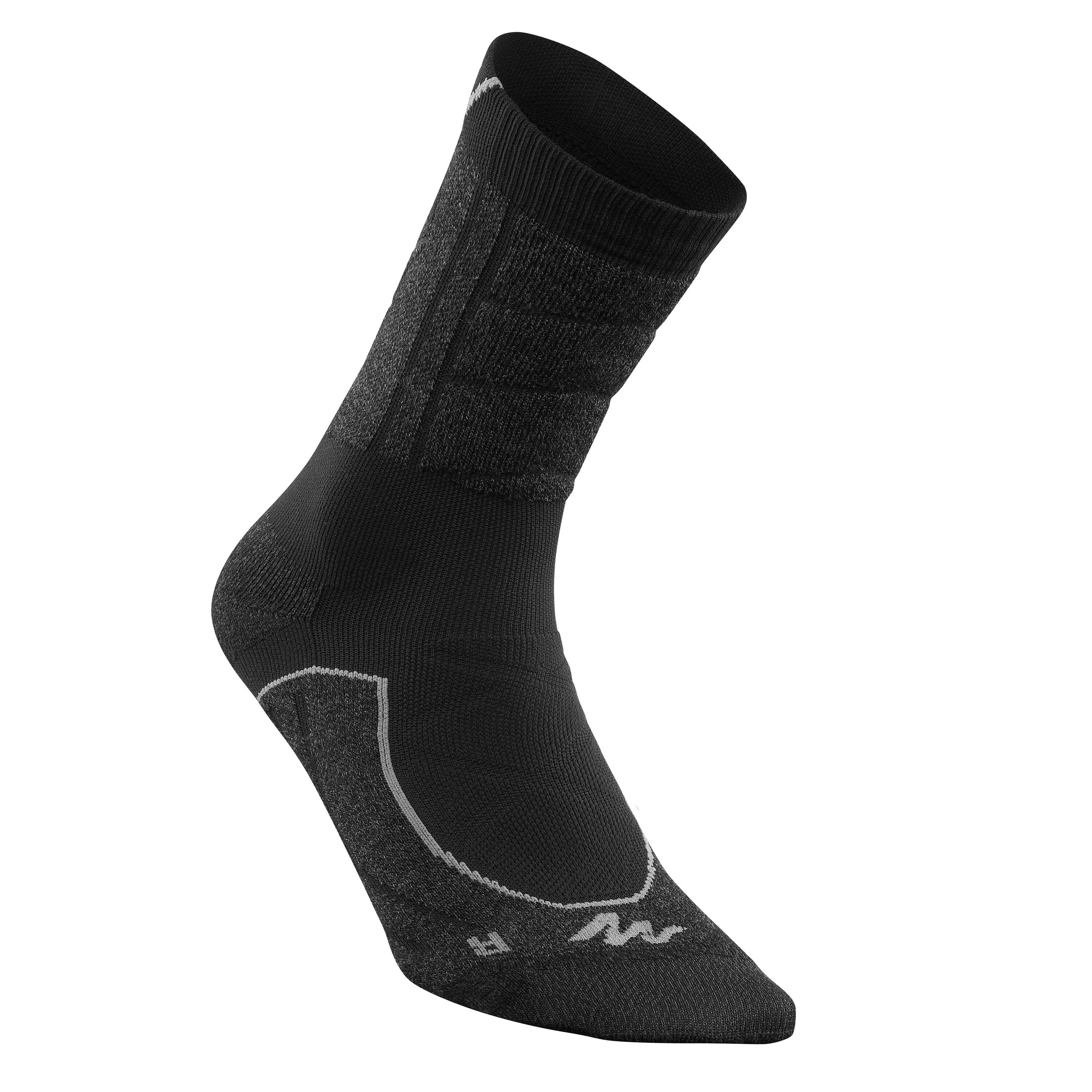High Mountain Hiking Socks. MH 900 2 pairs - Grey/Black -  2