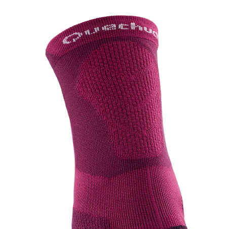 High Mountain Hiking Socks. MH 500 2 pairs - Purple/Plum