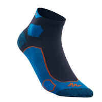 Mid-Length Mountain Hiking Socks. Forclaz 500 2 Pairs - Dark Blue