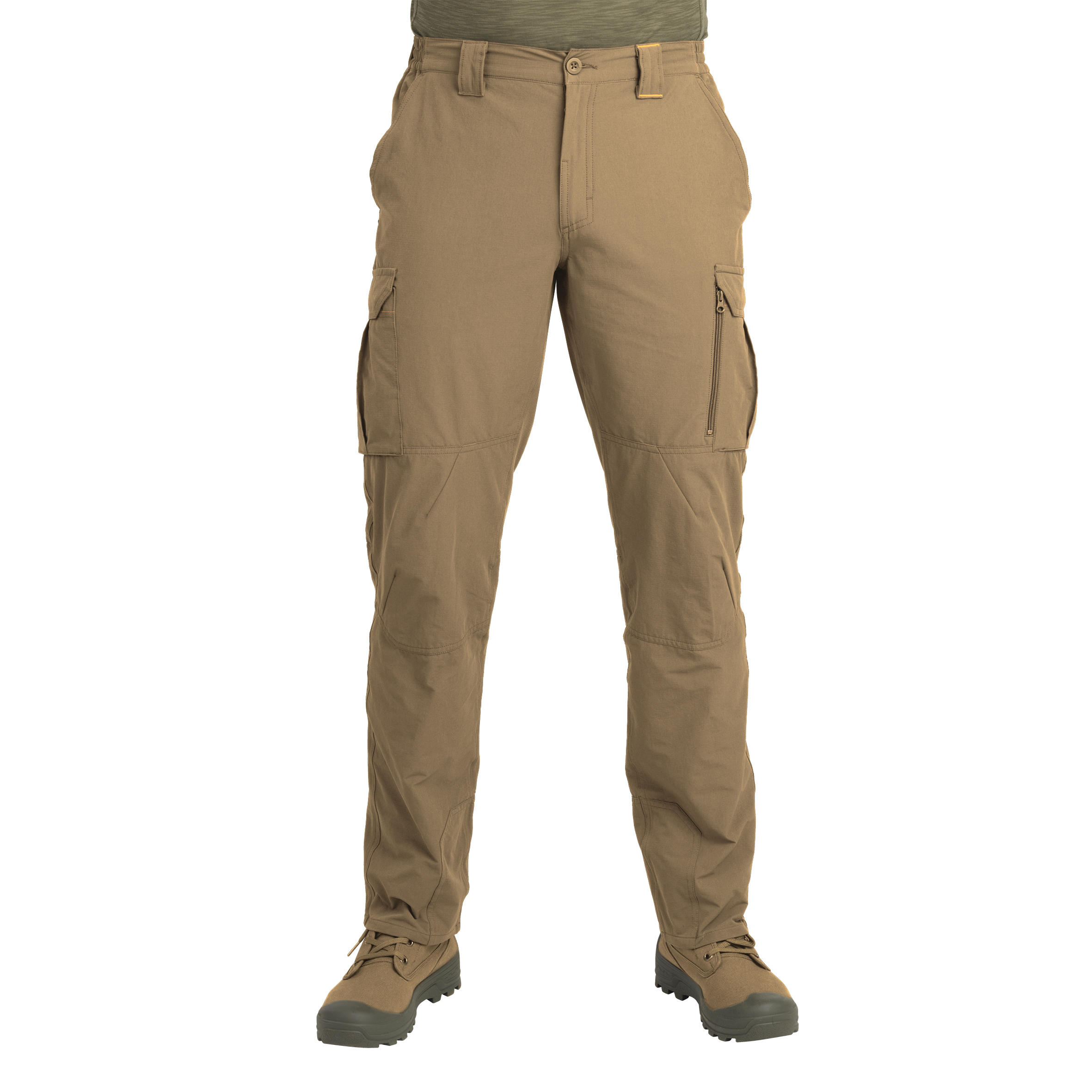 500 Hunting Lightweight Breathable Pants - Men - Bark brown - Solognac ...