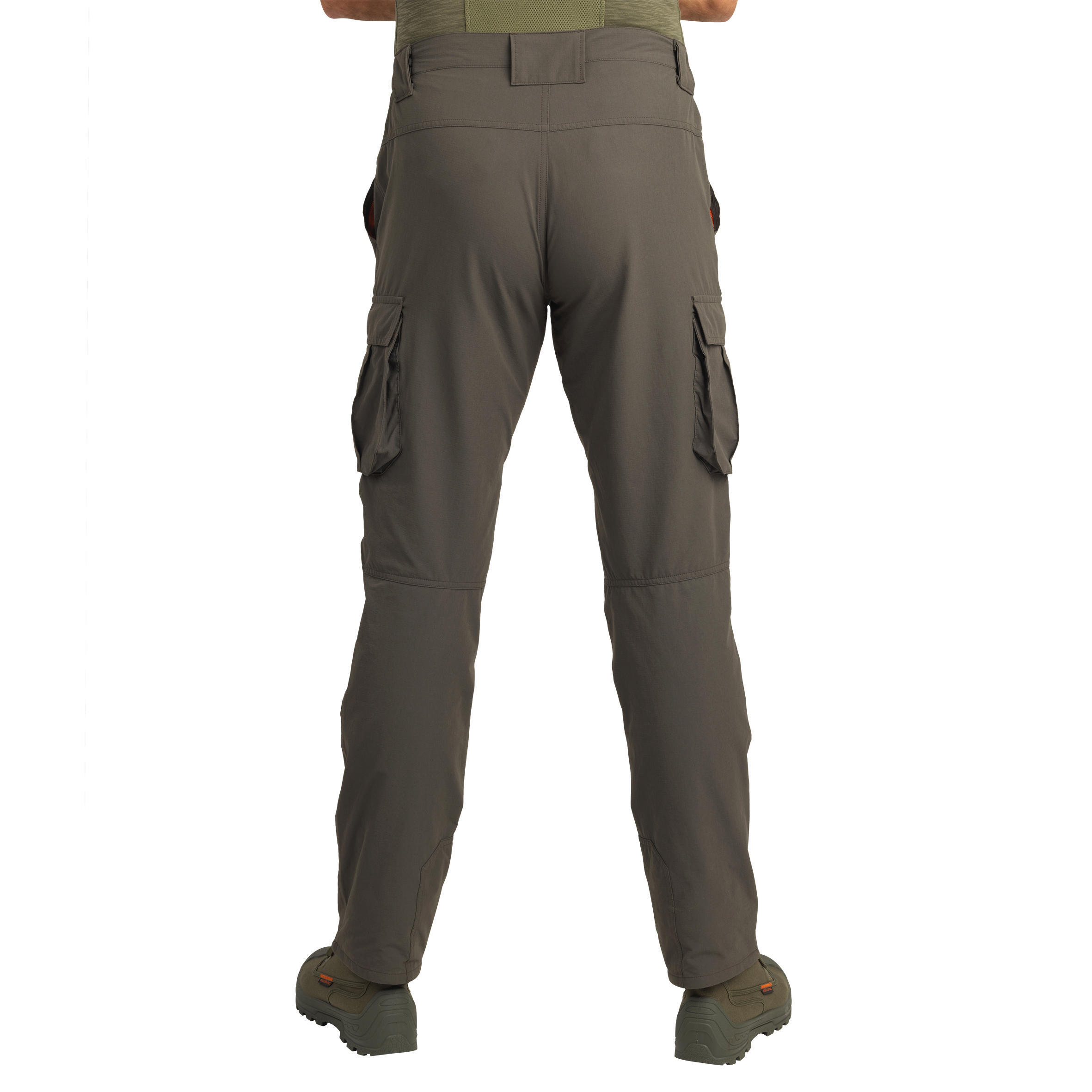 Men's Country Sport Lightweight Breathable Trousers - 500 Green 3/8