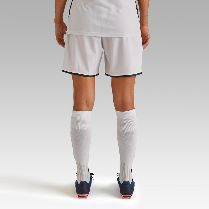 Pantalón Corto de Fútbol  F500 Mujer Blanco