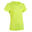 T-Shirt Leichtathletik Club Damen neongelb