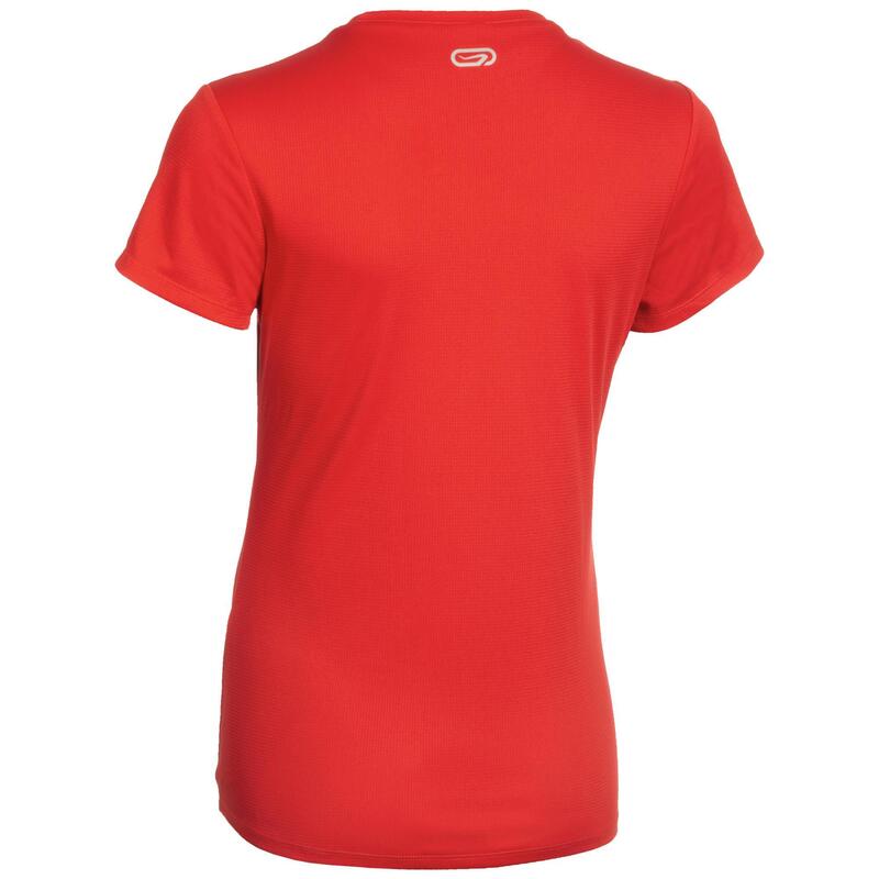 T-shirt de Atletismo Mulher Clube personalizável Vermelho