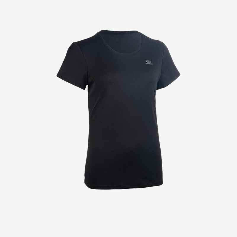 T-Shirt Leichtathletik Club Damen schwarz T-Shirt Leichtathletik Club Damen schwarz