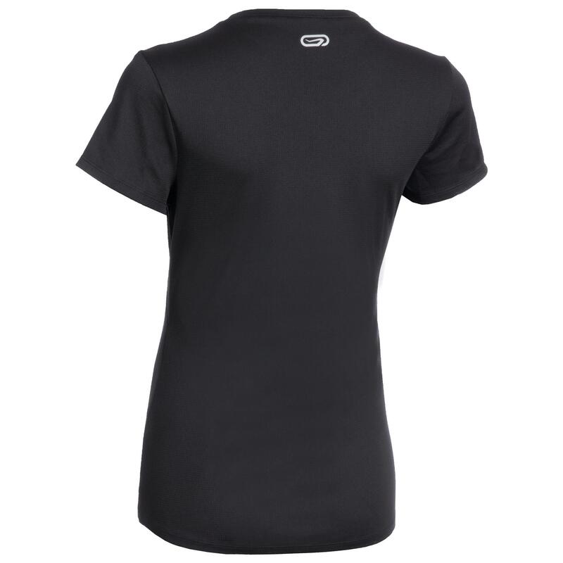 Atletiek T-shirt voor dames club personaliseerbaar zwart