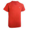 Majica kratkih rukava za atletske klubove za personaliziranje dječja crvena