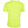 Atletiek T-shirt heren club personaliseerbaar fluogeel