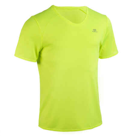 MEN'S ATHLETICS CLUB PERSONALISABLE T-SHIRT - FLUO YELLOW