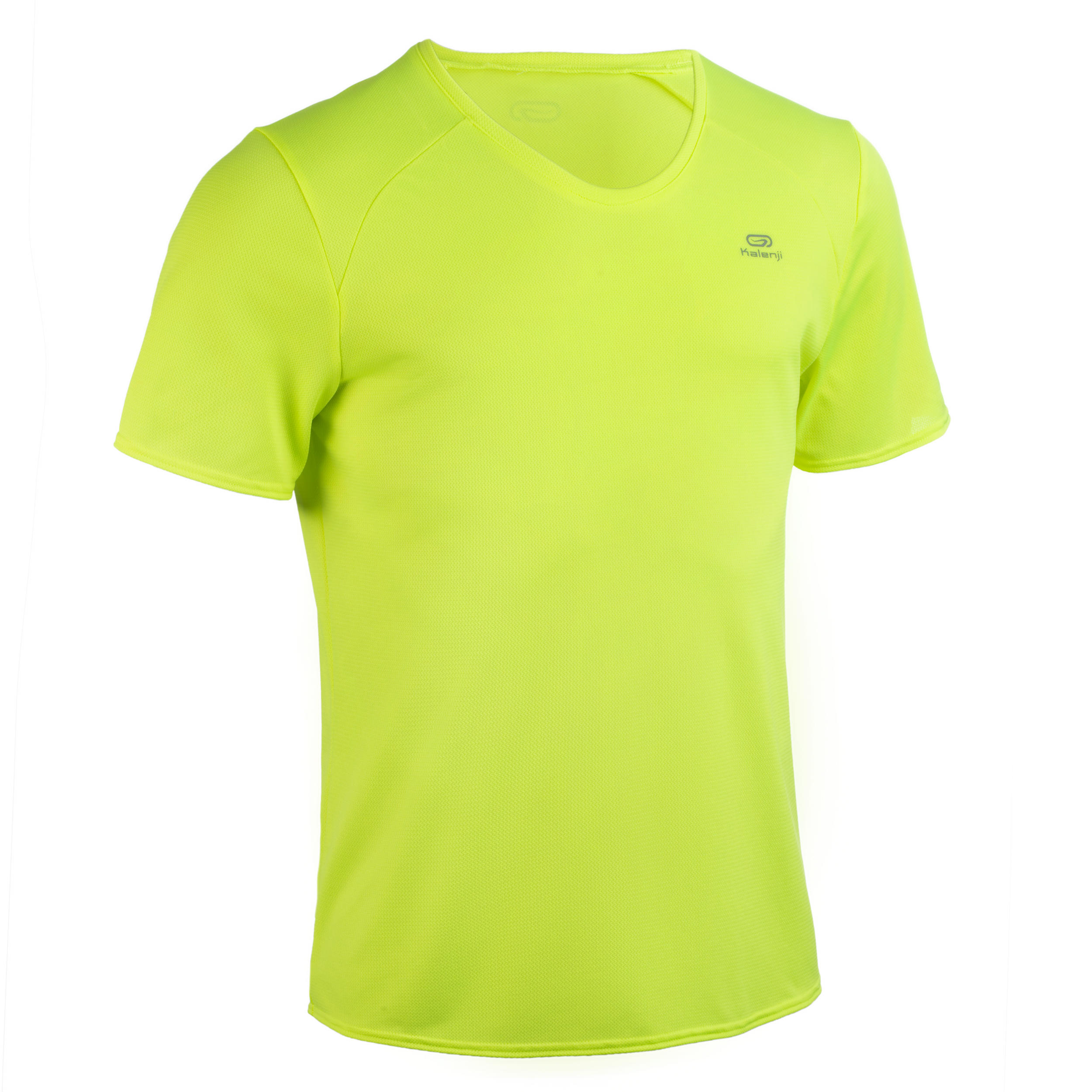 T-shirt atletica uomo personalizzabile giallo fluo 2/2